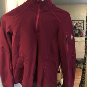 Maroon quarter zip